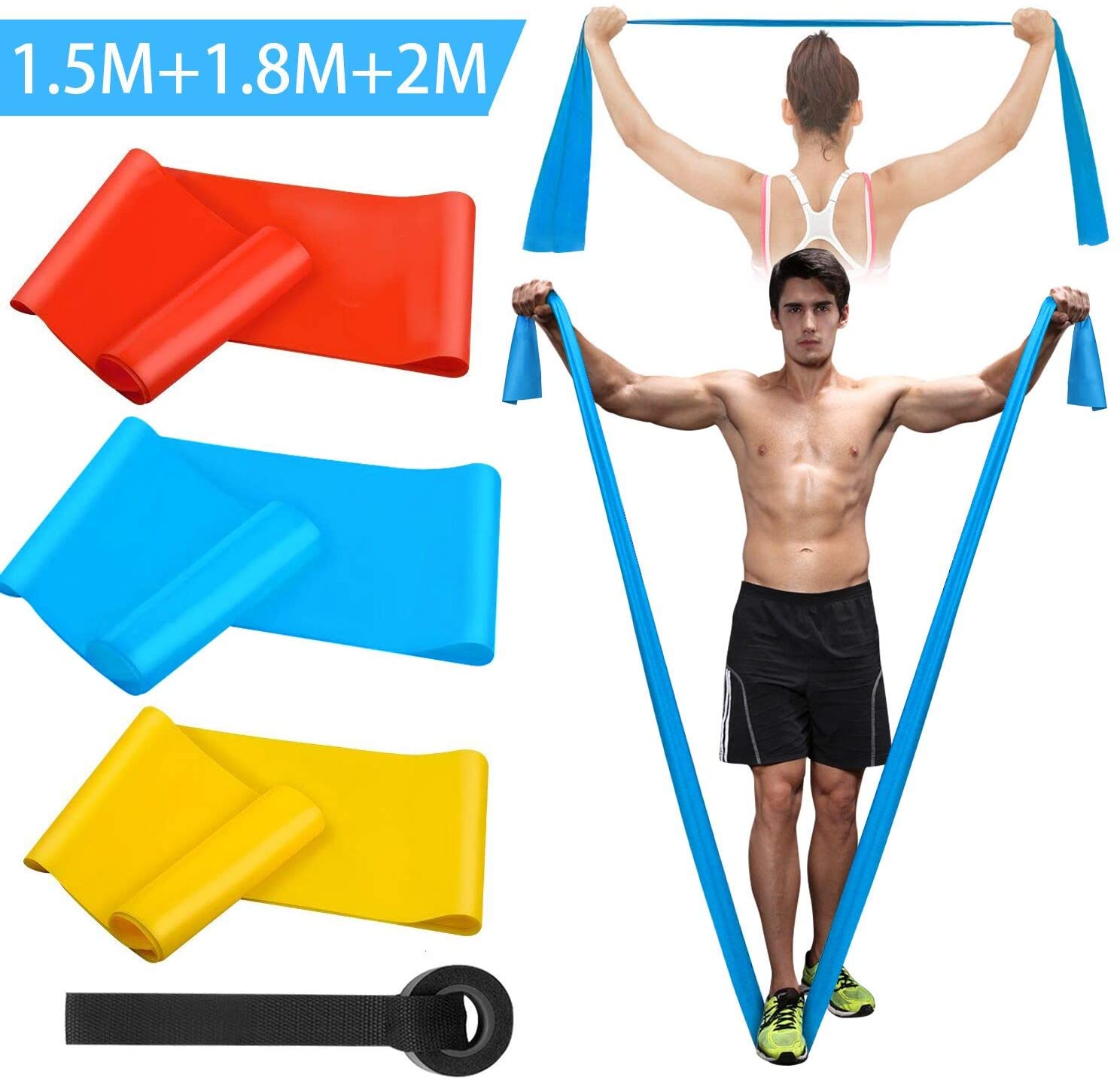 Crossfit Belt - Faixas elásticas de fitness, 3 peças,