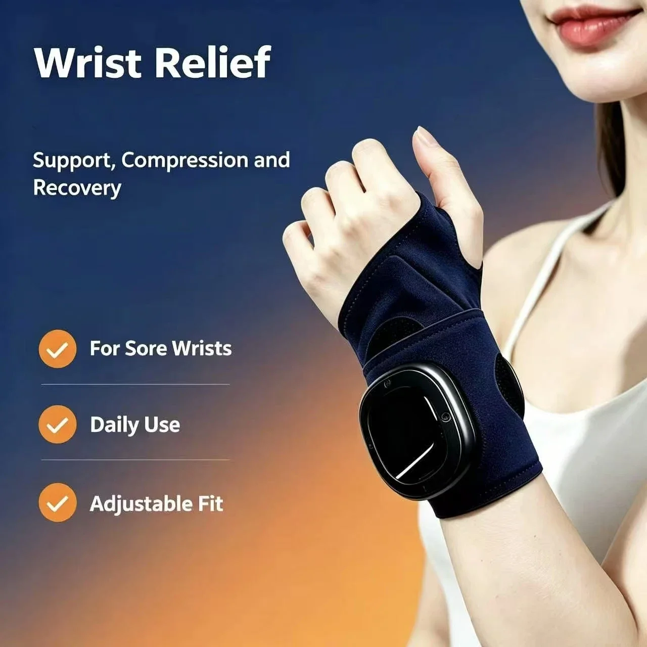 Wrist Wraps - Massageador de Pulso Sem Fio com