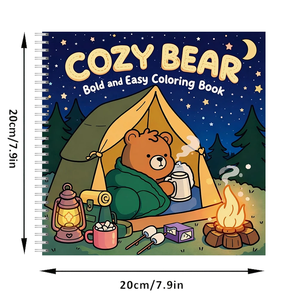 Livro de Colorir Cozy Bear par - Chalk Bag avaliação e preço