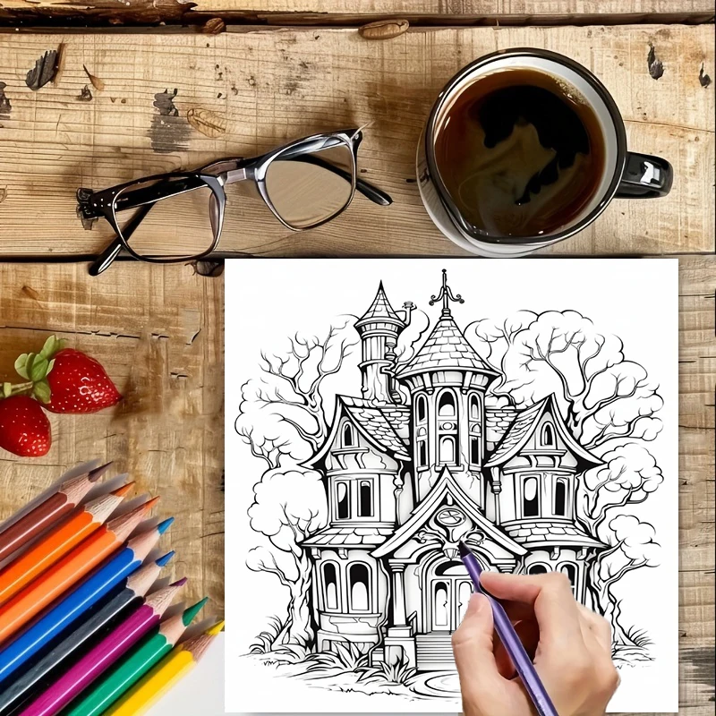 Livro de Colorir Casa Assombra - Chalk Bag avaliação e preço